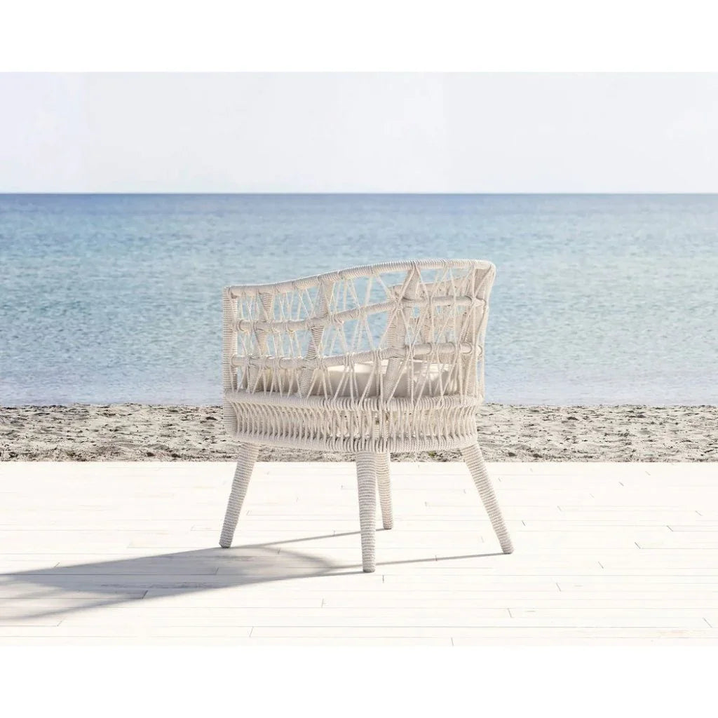 Sunset West Dana Rope Outdoor Dining Chair 2PC