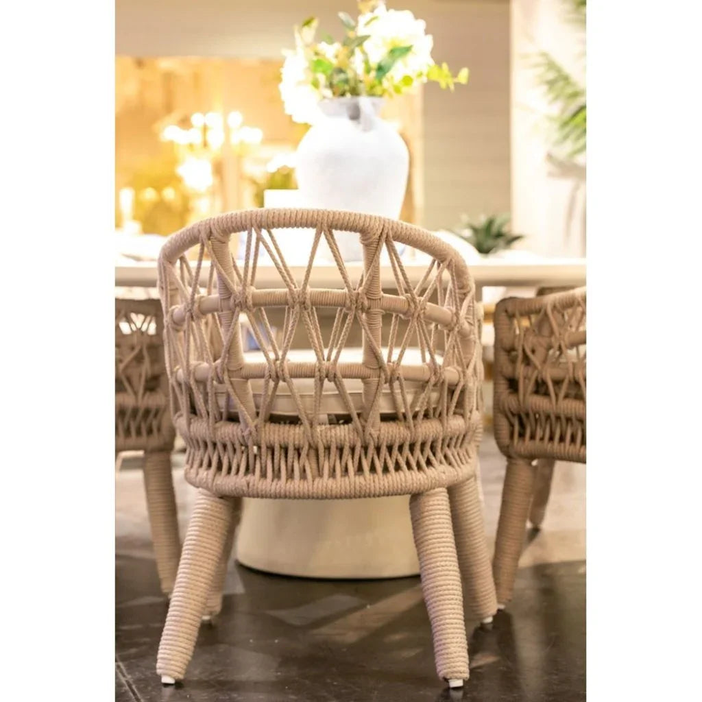 Sunset West Dana Rope Outdoor Dining Chair 2PC