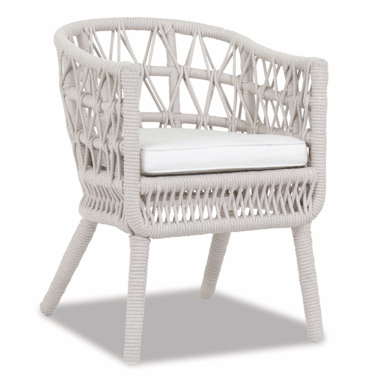 Sunset West Dana Rope Outdoor Dining Chair 2PC