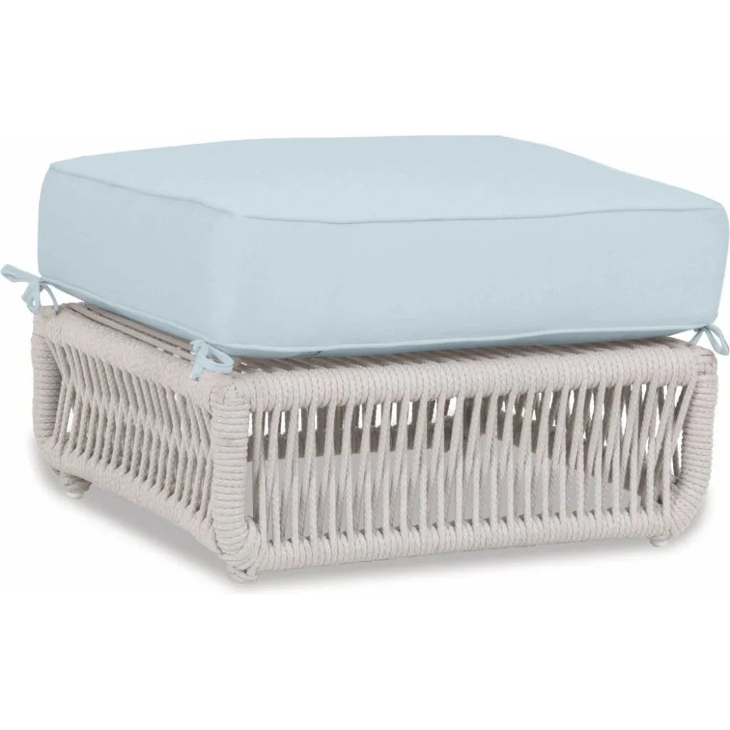 Sunset West Dana Rope Rectangular Outdoor Ottoman
