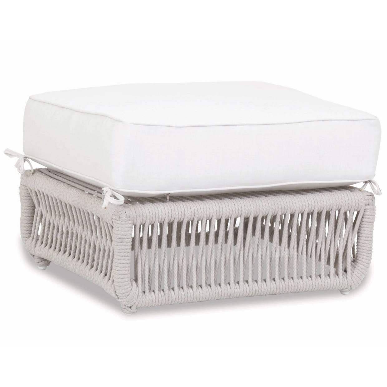 Sunset West Dana Rope Rectangular Outdoor Ottoman
