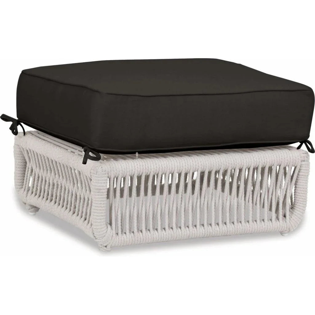 Sunset West Dana Rope Rectangular Outdoor Ottoman