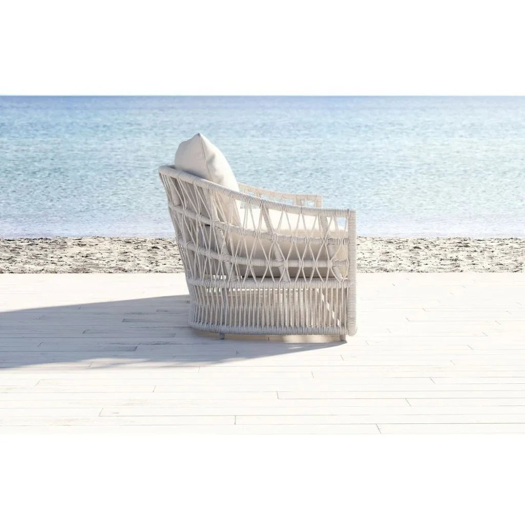 Sunset West Dana Rope Sunbrella Outdoor Couch