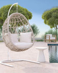 Dana Sunbrella Hanging Outdoor Hangging Chair-Outdoor Hanging Chairs-Sunset West-LOOMLAN