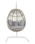 Dana Sunbrella Hanging Outdoor Hangging Chair-Outdoor Hanging Chairs-Sunset West-Canvas Granite-LOOMLAN