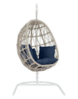 Dana Sunbrella Hanging Outdoor Hangging Chair-Outdoor Hanging Chairs-Sunset West-Spectrum Indigo-LOOMLAN