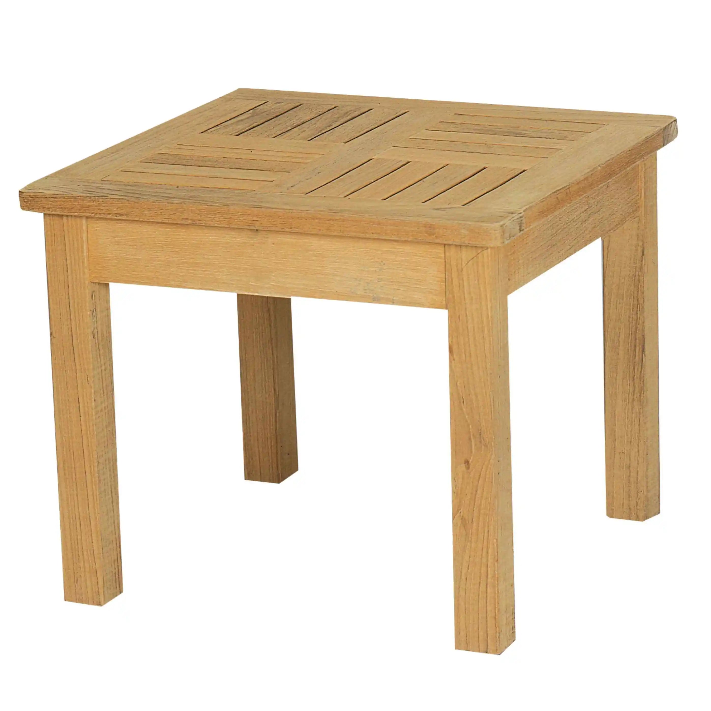 HiTeak Dane Square Teak Outdoor Side Table