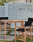 HiTeak Del Ray Teak Patio Square Dining Set 5PC