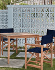 HiTeak Del Ray Teak Patio Square Dining Set 5PC