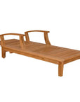 HiTeak Delano Teak Reclining Sunlounger Sunbrella Cushion