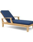 HiTeak Delano Teak Reclining Sunlounger Sunbrella Cushion