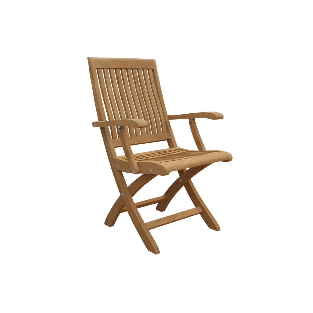 HiTeak Devon Teak Patio Rectangular Family Dining Set 9PC