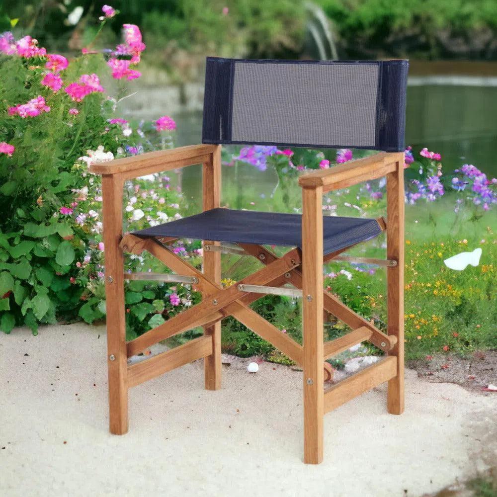 HiTeak Director Teak Folding Outdoor Folding Armchair