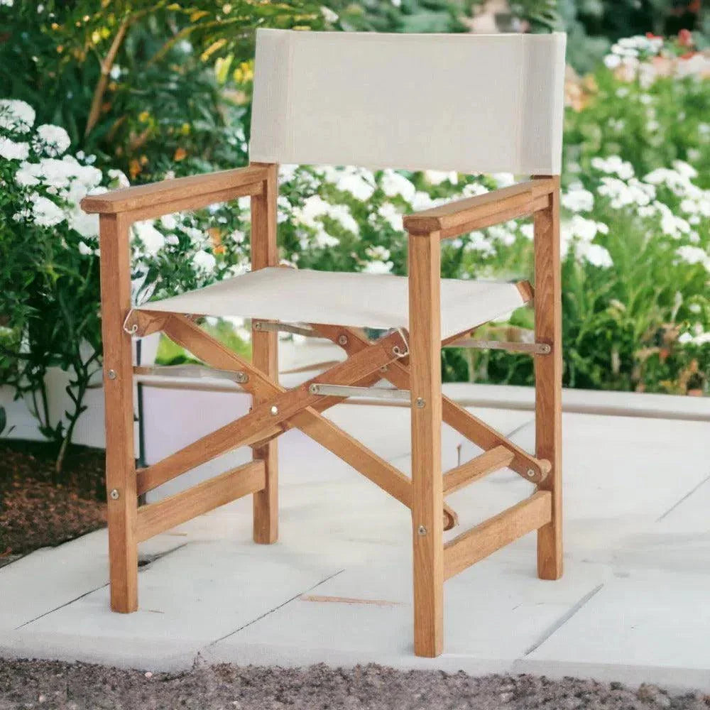 HiTeak Director Teak Folding Outdoor Folding Armchair