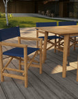 HiTeak Director Teak Patio Family Dining Set 7PC