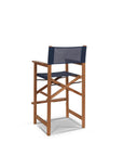 HiTeak Director Teak Patio Square Bar Height Dining Set 3PC