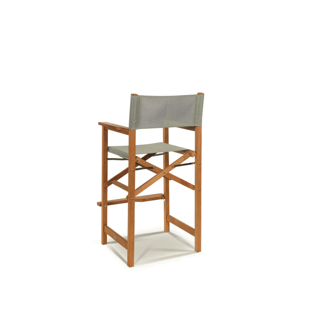 HiTeak Director Teak Patio Square Bar Height Dining Set 3PC