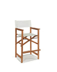 HiTeak Director Teak Patio Square Bar Height Dining Set 3PC