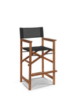 HiTeak Director Teak Patio Square Bar Height Dining Set 3PC