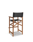 HiTeak Director Teak Patio Square Bar Height Dining Set 3PC