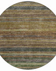 LOOMLAN Rugs Doravine Brown Washable Indoor-Outdoor Rug
