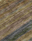 LOOMLAN Rugs Doravine Brown Washable Indoor-Outdoor Rug