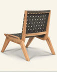 HiTeak Draper Teak Outdoor Woven Chat Chair