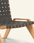 HiTeak Draper Teak Outdoor Woven Chat Chair
