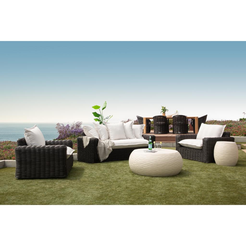 Sunset West Dune Concrete Made Round Outdoor End Table