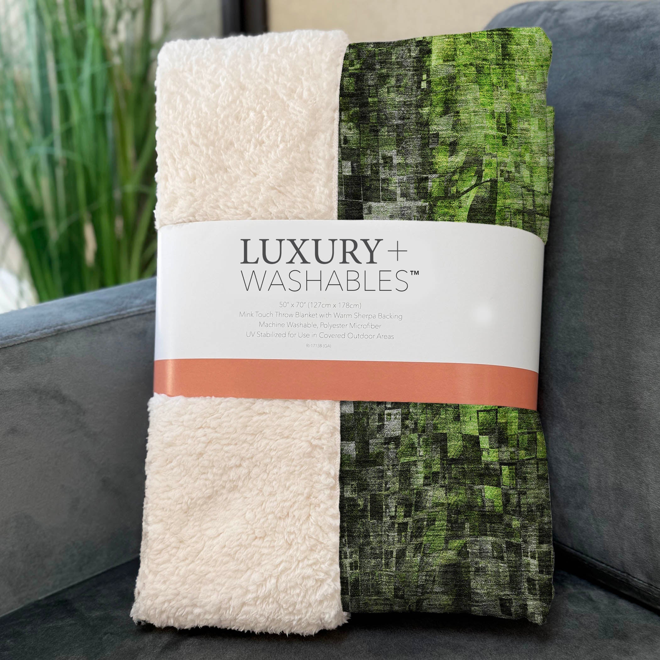 Addison Rugs Dust Echo Green Washable Indoor-Outdoor Rug