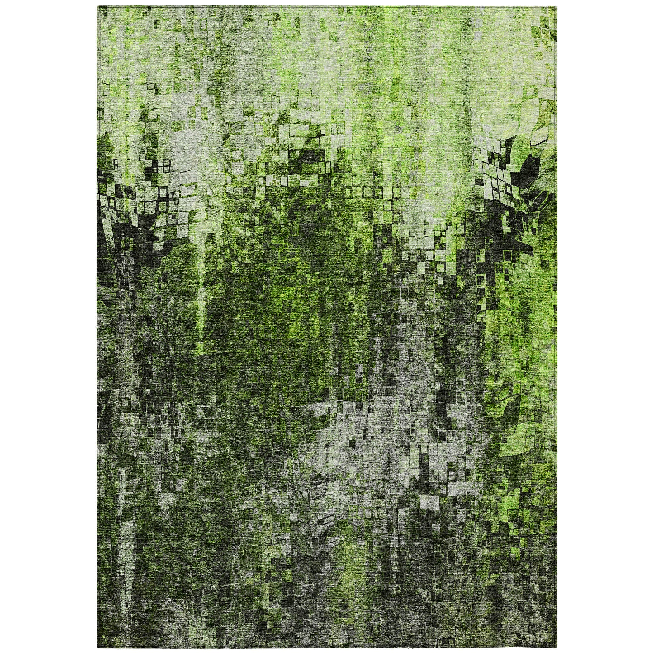 Addison Rugs Dust Echo Green Washable Indoor-Outdoor Rug