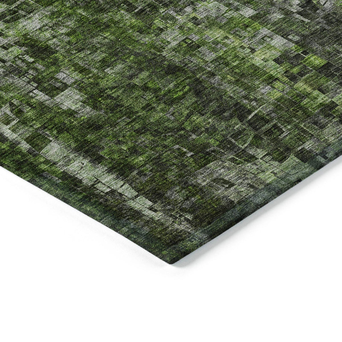 Addison Rugs Dust Echo Green Washable Indoor-Outdoor Rug