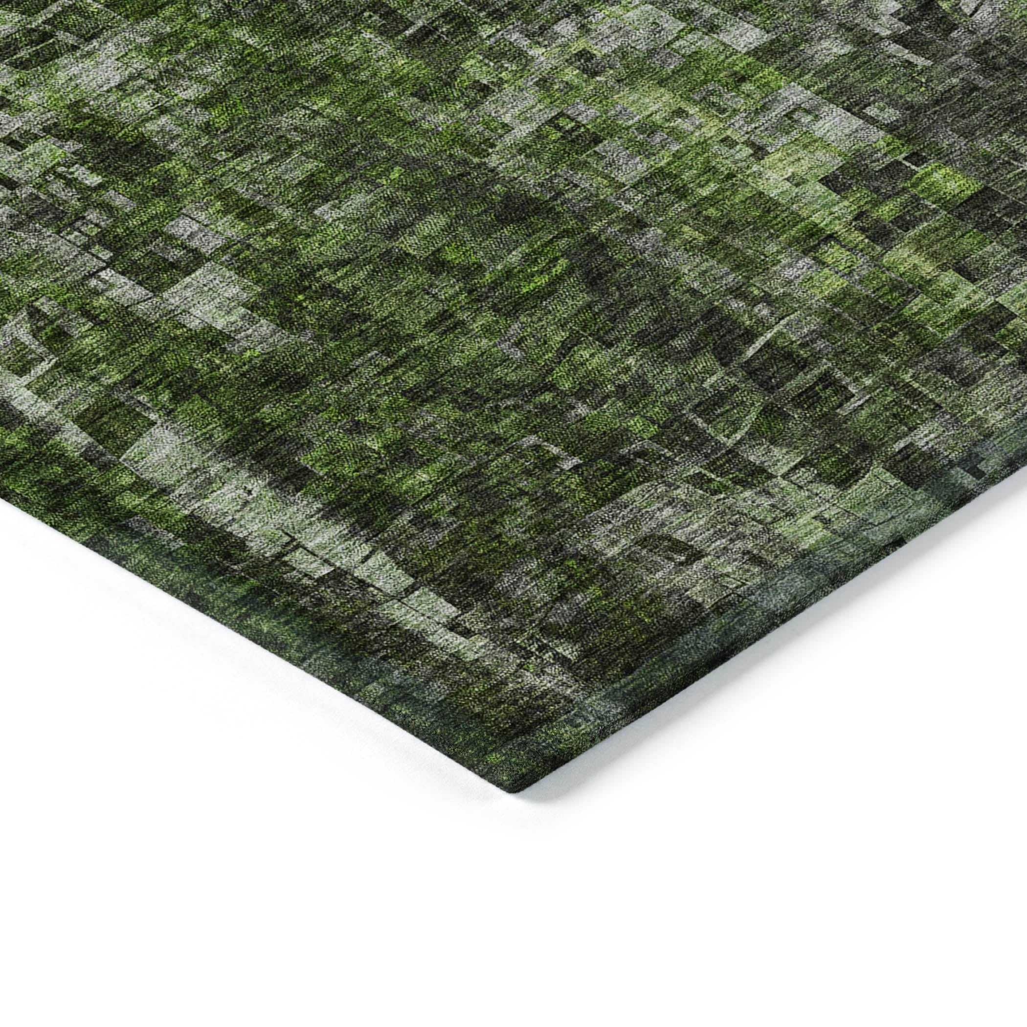 Addison Rugs Dust Echo Green Washable Indoor-Outdoor Rug