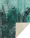 Addison Rugs Dust Echo Teal Washable Indoor-Outdoor Rug