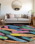 LOOMLAN Rugs Elain Black Washable Indoor-Outdoor Rug