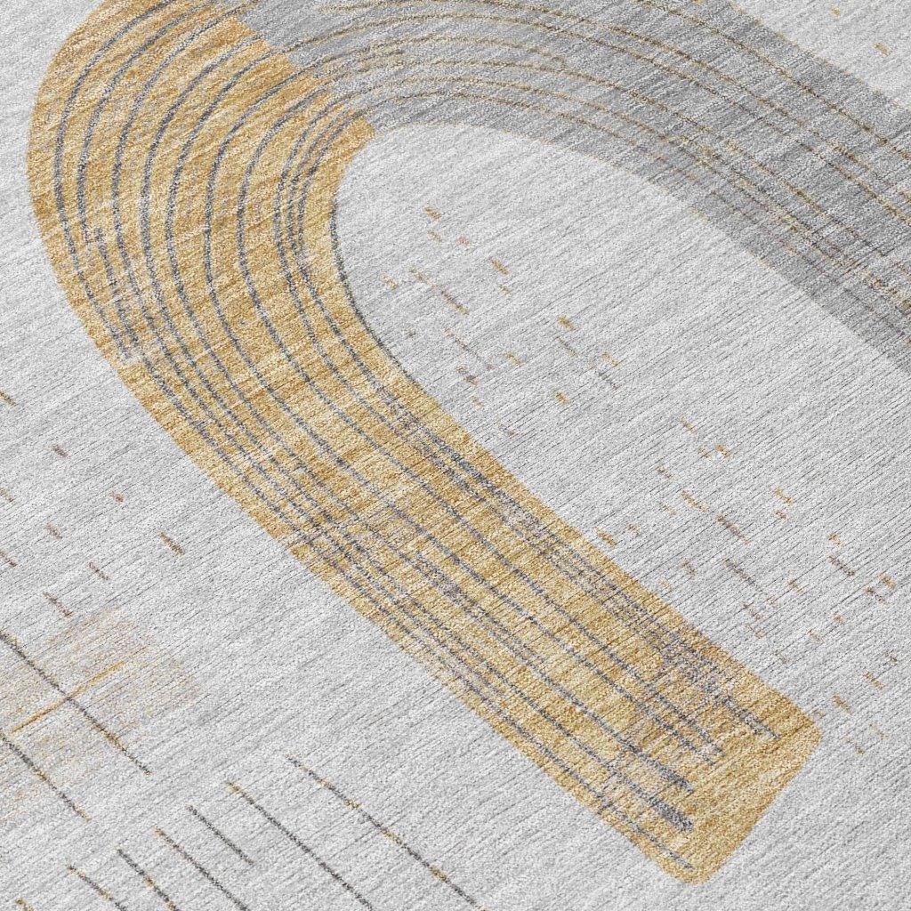 LOOMLAN Rugs Elas Gray Washable Indoor-Outdoor Rug