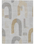 LOOMLAN Rugs Elas Gray Washable Indoor-Outdoor Rug