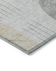 LOOMLAN Rugs Elas Gray Washable Indoor-Outdoor Rug