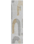 LOOMLAN Rugs Elas Gray Washable Indoor-Outdoor Rug