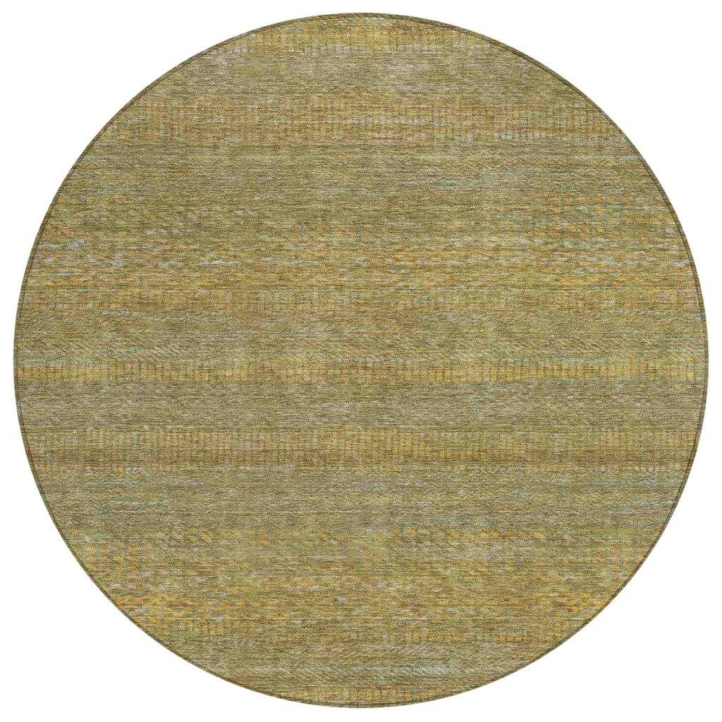 LOOMLAN Rugs Elenore Green Washable Indoor-Outdoor Rug