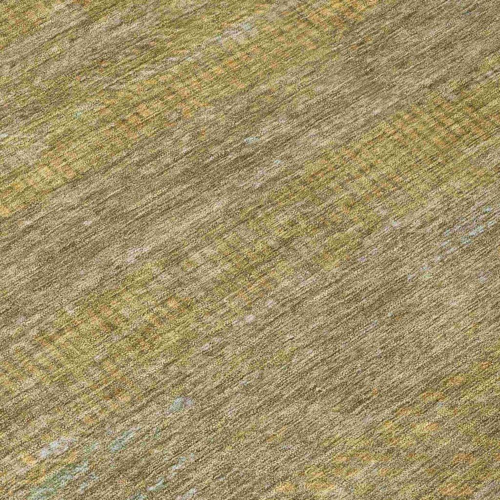 LOOMLAN Rugs Elenore Green Washable Indoor-Outdoor Rug