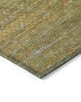 LOOMLAN Rugs Elenore Green Washable Indoor-Outdoor Rug