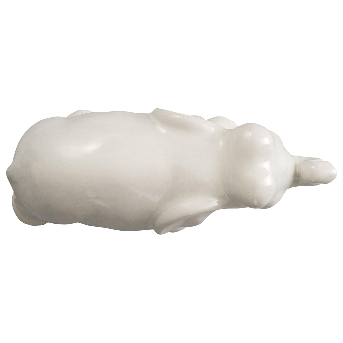 Emissary Elephant Moon White Ceramic Sculpture