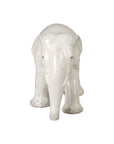 Emissary Elephant Moon White Ceramic Sculpture