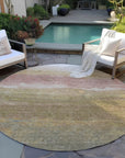 LOOMLAN Rugs Elien Brown Washable Indoor-Outdoor Rug