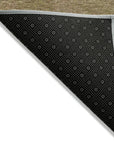 LOOMLAN Rugs Elien Brown Washable Indoor-Outdoor Rug