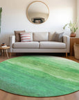 LOOMLAN Rugs Elien Green Washable Indoor-Outdoor Rug