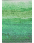 LOOMLAN Rugs Elien Green Washable Indoor-Outdoor Rug