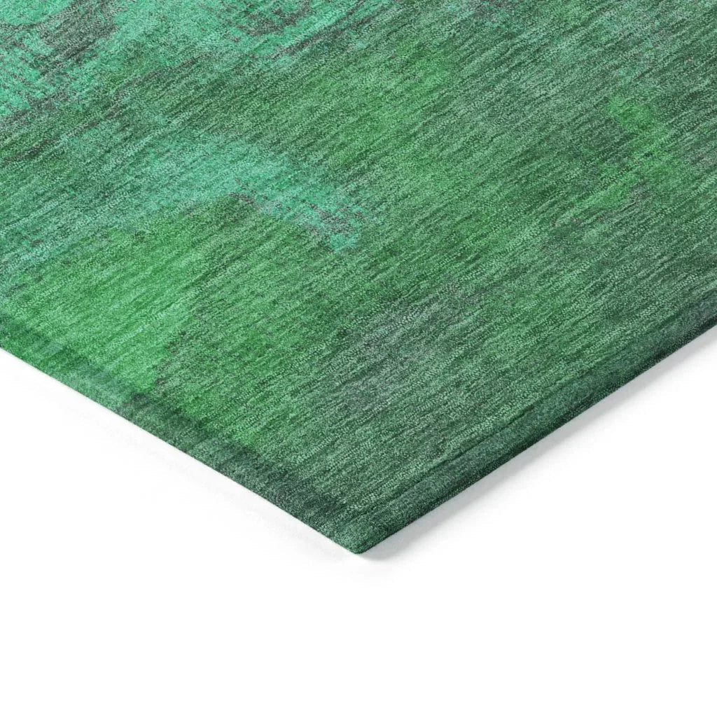 LOOMLAN Rugs Elien Green Washable Indoor-Outdoor Rug