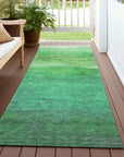 LOOMLAN Rugs Elien Green Washable Indoor-Outdoor Rug
